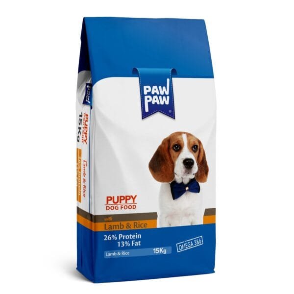 Pawpaw Puppy Food Lamb & Rice 15Kgs