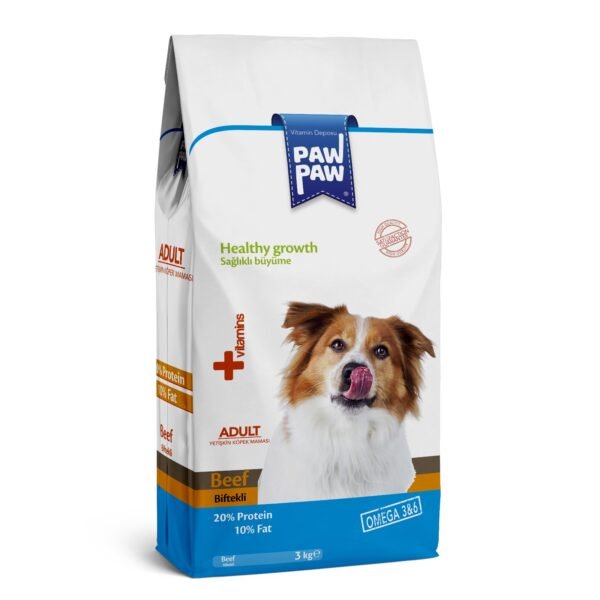 Pawpaw Adult Dog Food Beef 3Kgs