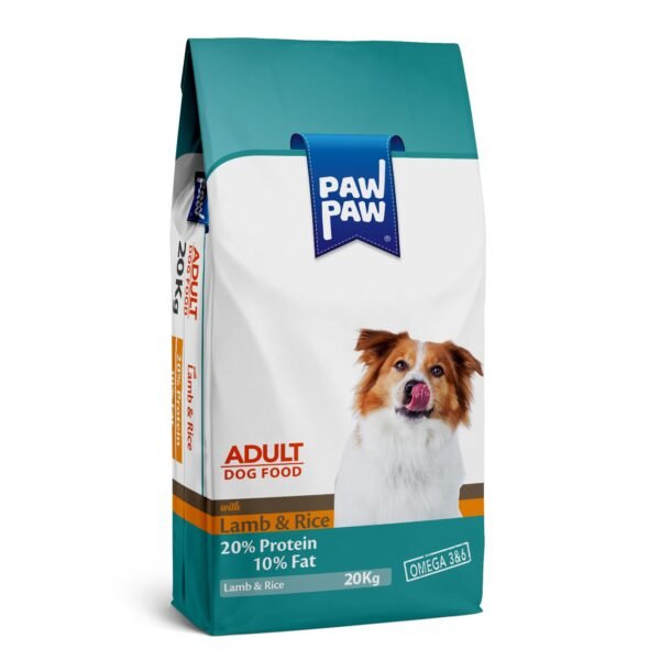 Pawpaw Adult Dog Food Lamb & Rice 20Kgs