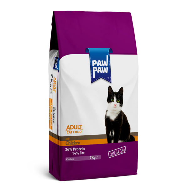 Pawpaw Adult Cat Food Chicken 7Kg