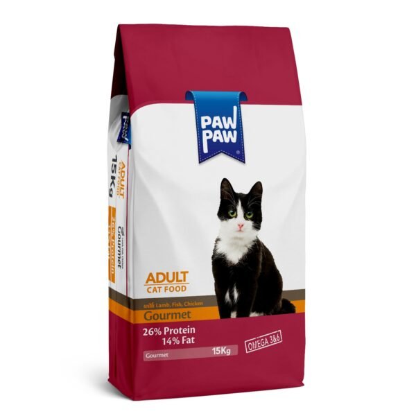 Paw Paw Adult Cat Food Gourmet 15kg