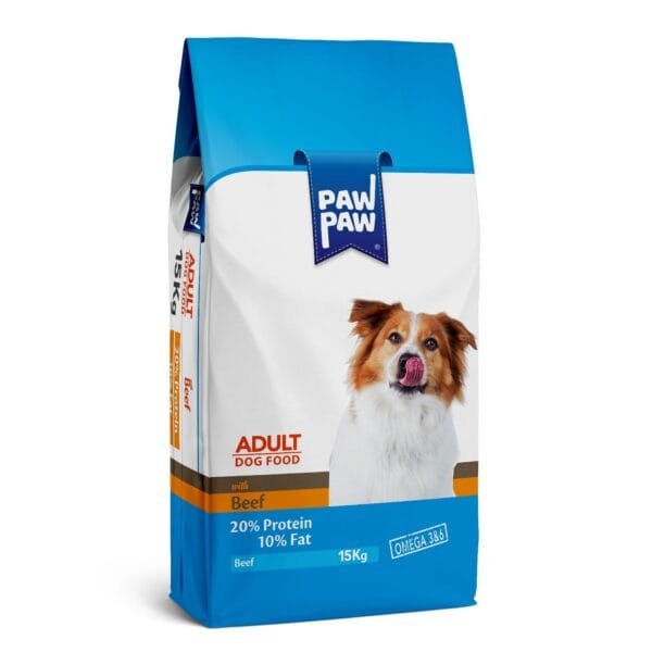 Pawpaw Adult Dog Food - Beef 15Kgs