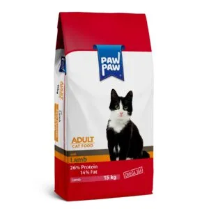 Pawpaw Adult Cat Food Lamb and Rice 15Kg