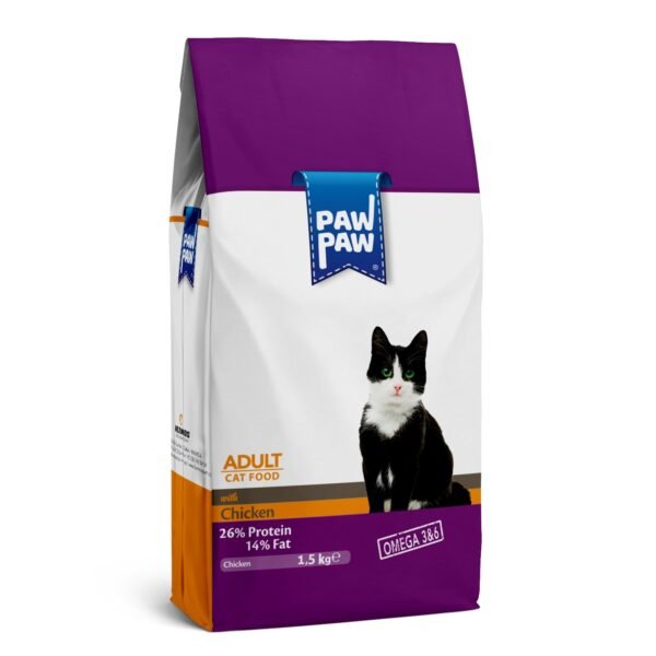 Pawpaw Adult Cat Food Chicken 1.5Kg