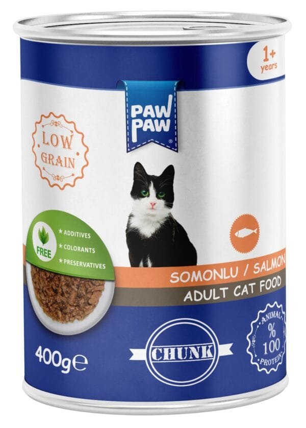 Pawpaw Adult Cat Food Chunk in Jelly Salmon 0.4Kg