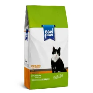 Pawpaw Adult Sterilised Cat food with Salmon 1.5Kgs
