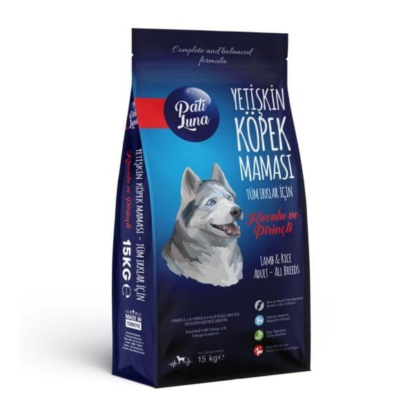 Pati Luna Adult Dog Food with Lamb and Rice for All Breeds (15 Kg)