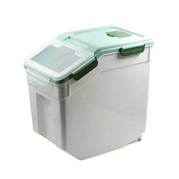 Petsjoy Sealed Pet Food Storage Container, Moisture-Proof Grain Storage Box. - Image 2