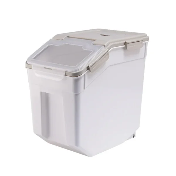 Petsjoy Sealed Pet Food Storage Container, Moisture-Proof Grain Storage Box. - Image 3