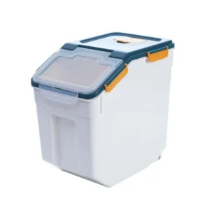 Petsjoy Sealed Pet Food Storage Container, Moisture-Proof Grain Storage Box.