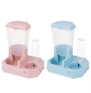 2-in-1 Automatic Pet Feeder with Automatic Water Dispenser Bottle